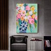 Abstract Palm Beachers Floral Prints and Poster Flower Canvas Oil Painting Glciee Home Decor Wall Art Cuadros for Living Room