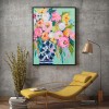 Abstract Palm Beachers Floral Prints and Poster Flower Canvas Oil Painting Glciee Home Decor Wall Art Cuadros for Living Room