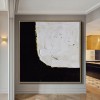 Black and White Textured abstract Art