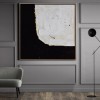 Black and White Textured abstract Art