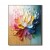 Bloom Radiance - Colorful Textured Floral Oil Painting for Modern Elegant Decor