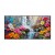 Bloomfall Symphony-Textured Oil Painting, Colorful Floral Waterfall Landscape Art for Home Wall Decor