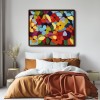 Blooming Vivid-Colorful abstract Floral Oil Painting for Modern Wall Decor
