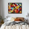 Blooming Vivid-Colorful abstract Floral Oil Painting for Modern Wall Decor