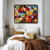 Blooming Vivid-Colorful abstract Floral Oil Painting for Modern Wall Decor