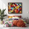 Blooming Vivid-Colorful abstract Floral Oil Painting for Modern Wall Decor