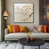 Blossom Grace-Handcrafted Textured Floral Painting for Elegant Home Decor