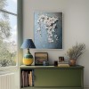 Blossoming Cascade-Large Original 3D Textured Floral Painting for Modern Decor