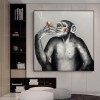 Bubbles-abstract Chimpanzee Pop Art Painting | Bold & Humorous Wall Decor