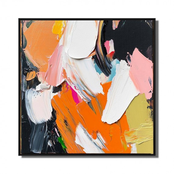 Burst of Color-Colorful abstract Painting | Handcrafted Wall Art on Canvas