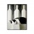 Camoufeline - Minimalist Sleeping Cat Between Bottles abstract Geometric Animal Art