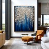 Celestial Veil - Textured abstract Floral tree Oil Painting