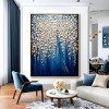 Celestial Veil - Textured abstract Floral tree Oil Painting