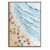 Coastal Bliss-Impasto Vertical Beach Scene Oil Painting - Framed Wall Art with Colorful Umbrellas & Textured Waves, Summer Coastal Decor for Living Room & Bedroom