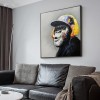 Congo-abstract Monkey Pop Art Painting | Modern Textured Animal Wall Art