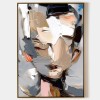 Contemplation-Textured abstract Portrait Art Painting for Modern Wall Decor