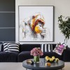 Contemplation – abstract Gorilla Portrait | Textured Knife-Painted Wildlife Wall Art