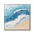 Crashing Waves: Blue White Textured Ocean Wave Painting - Seascape Wall Art with Impasto Technique, Nature Inspired Decor for Bedroom