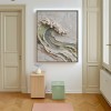Crested Silence – 3D Textured Wave Wall Art abstract Ocean Wave Painting