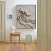 Crested Silence – 3D Textured Wave Wall Art abstract Ocean Wave Painting