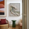 Crested Silence – 3D Textured Wave Wall Art abstract Ocean Wave Painting
