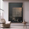 Dark Geometry-Wabi sabi abstract Geometric Canvas Art | Textured Modern Wall Decor