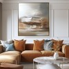 Desert Mirage - abstract Textured Oil Painting, Modern Neutral Tones Wall Art for Home Decor