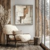 Earth Layers-Organic Handcrafted Wabi sabi Art on Canvas for Modern Interiors