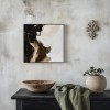 Earthbound Essence: abstract Impasto Wall Art in Black, White & Brown - Modern Home Decor