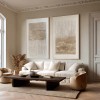 Earthbound Lines – Minimalist Textured abstract Wall Art Set for Modern Living Room