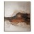 Earthbound Waves – abstract Textured Mountain Oil Painting , Framed Neutral Tones Wall Art for Home Decor