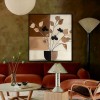 Earthtone Stillness - abstract Brown Botanical Painting Minimalist Textured Wall Art