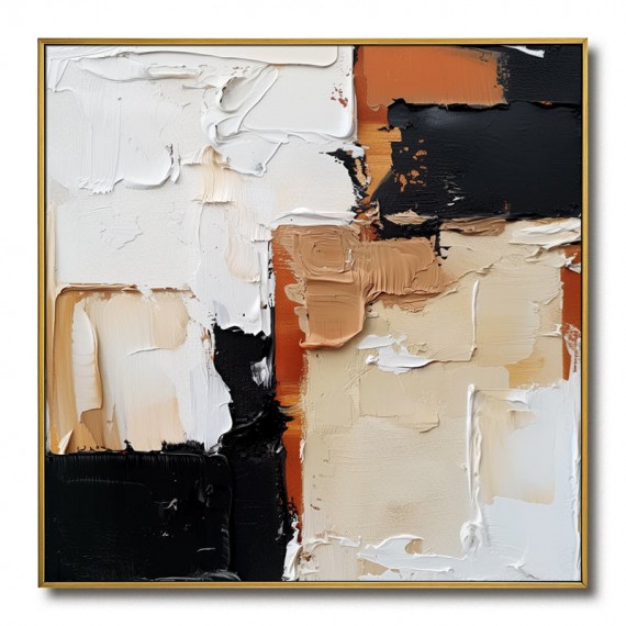 Earthy Layers-Modern abstract Painting | Textured Wall Art for Contemporary Interiors