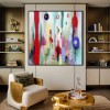 Echoes of Color - Large Colorful abstract Oil Painting Bold Textured Modern Canvas Wall Art