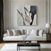 Echoes of Peaks-abstract Geometric Canvas: Elevate Minimalist Interiors