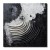 Eclipse Waves: 3D Textured Black & White abstract Oil Painting - Minimalist Wall Art, Edgy Decor for Modern Interiors