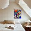 Electric Bloom - Colorful abstract Botanical Art Modern Expressionist Floral Painting