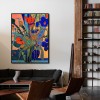 Electric Garden - Bold abstract Floral Painting – Colorful Modern Expressionist Wall Art