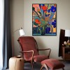 Electric Garden - Bold abstract Floral Painting – Colorful Modern Expressionist Wall Art