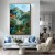 Emerald Peaks – abstract Mountain Landscape Canvas Wall Art