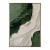 Emerald Waves-Vertical Textured Green & White abstract Painting for Modern Decor