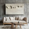 Erosion-Wabi sabi Beige Textured Oil Painting | Handcrafted Minimalist Wall Art