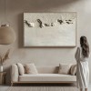 Erosion-Wabi sabi Beige Textured Oil Painting | Handcrafted Minimalist Wall Art