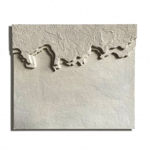 Erosion-Wabi sabi Beige Textured Oil Painting | Handcrafted Minimalist Wall Art