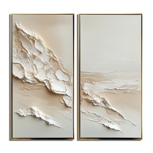 Ethereal Coast: Textured Diptych Ethereal Coast: Textured Diptych