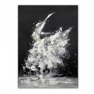 Ethereal Dance – Original Minimalist abstract Oil Painting for living room