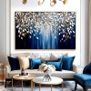 Ethereal Fall – Textured abstract Leaf Oil Painting