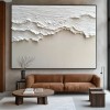 Ethereal Waves-Handcrafted abstract Coastal Textured Painting for Wabi sabi Interiors