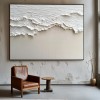 Ethereal Waves-Handcrafted abstract Coastal Textured Painting for Wabi sabi Interiors