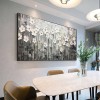 Field of Lilies-Textured abstract Floral Painting for Elegant Decor